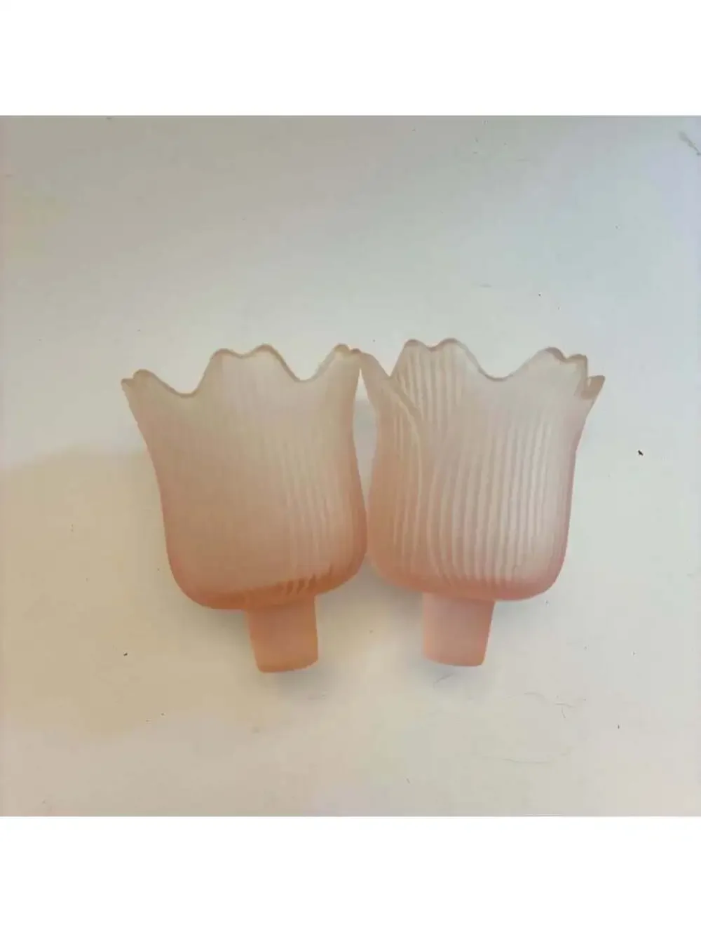 Pair Vintage HOMCO 4118 Gold Wall Candle Sconces Syroco Style w Glass Cups